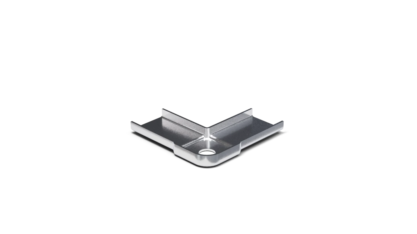 Angolini Stampati Per Flange Rettangolari O Quadre — Vista tre quarti alt