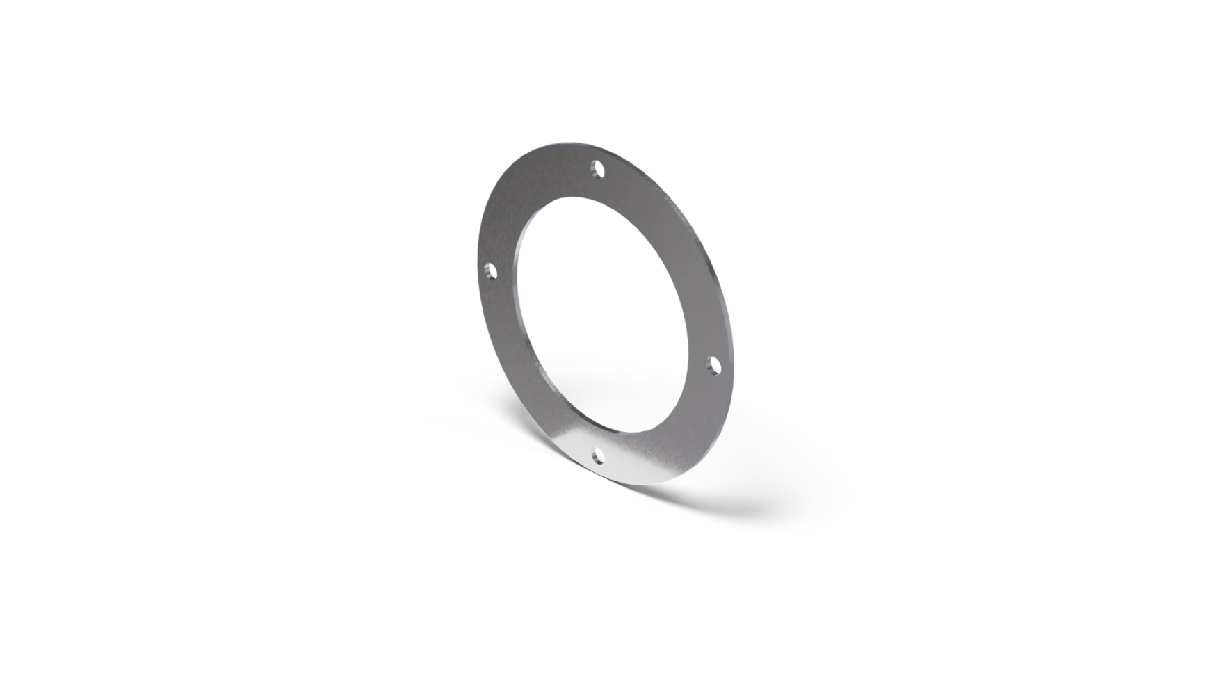 Flange Piatte Zincate — Zincato — Vista tre quarti